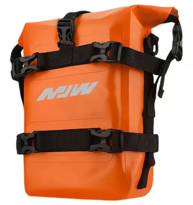 Sacoche latérale étanches moto - orange