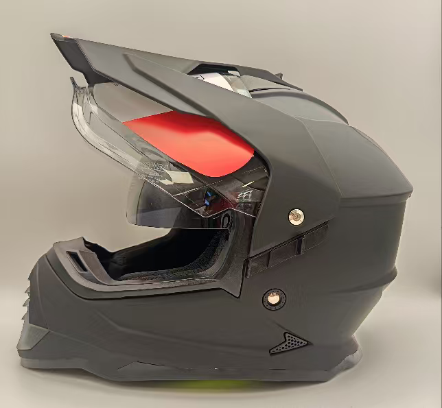 Casque Moto ATIS Dual Sport adulte – Style Cross / Adventure ( noir mate )