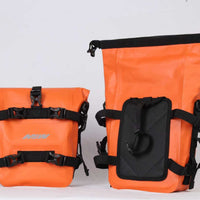 Sacoche latérale étanches moto - orange