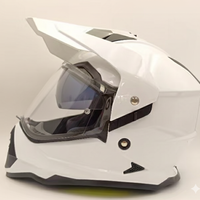 Casque Moto ATIS Dual Sport adulte – Style Cross / Adventure ( Blanc )