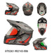 Casque Moto ATIS Dual Sport adulte – Style Cross / Adventure ( gris /rouge )