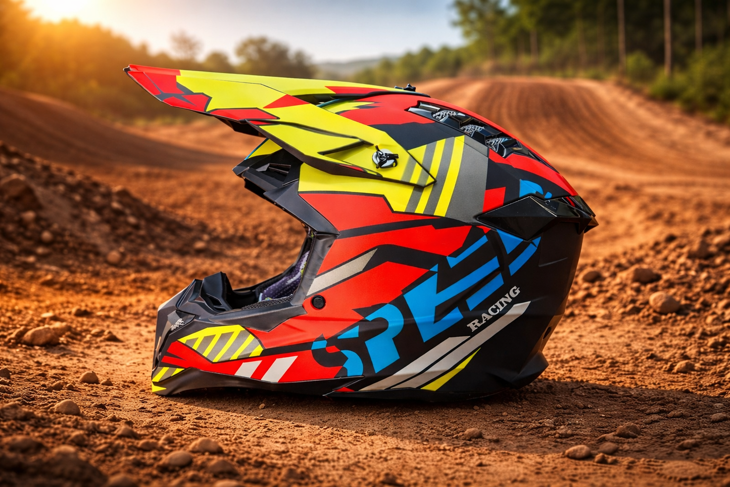Casque motocross Rainbow - ultra design