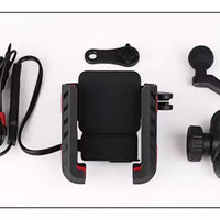 Support Téléphone Moto 2-en-1 avec Chargeur USB/USB-C 12V
