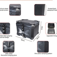 Top Case Édition Hook 45L aluminium + dosseret + platine universelle + garniture intérieure