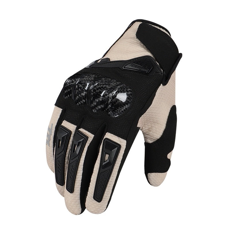 Gants Moto Techniques et Respirants (Hommes/Femmes) - Protection Coque Carbone